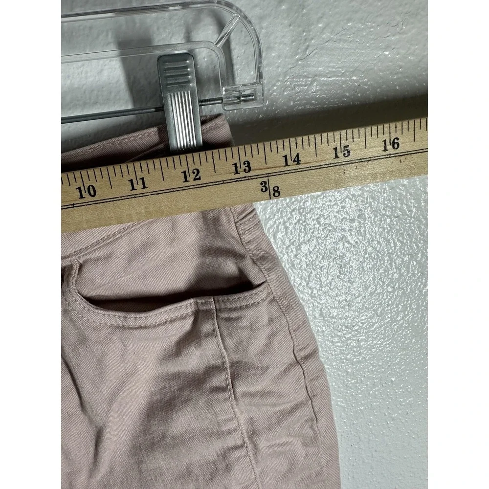 OshKosh B'gosh Pants Girls 14 Pink Cropped Twill Raw Hem Casual Chinos‎